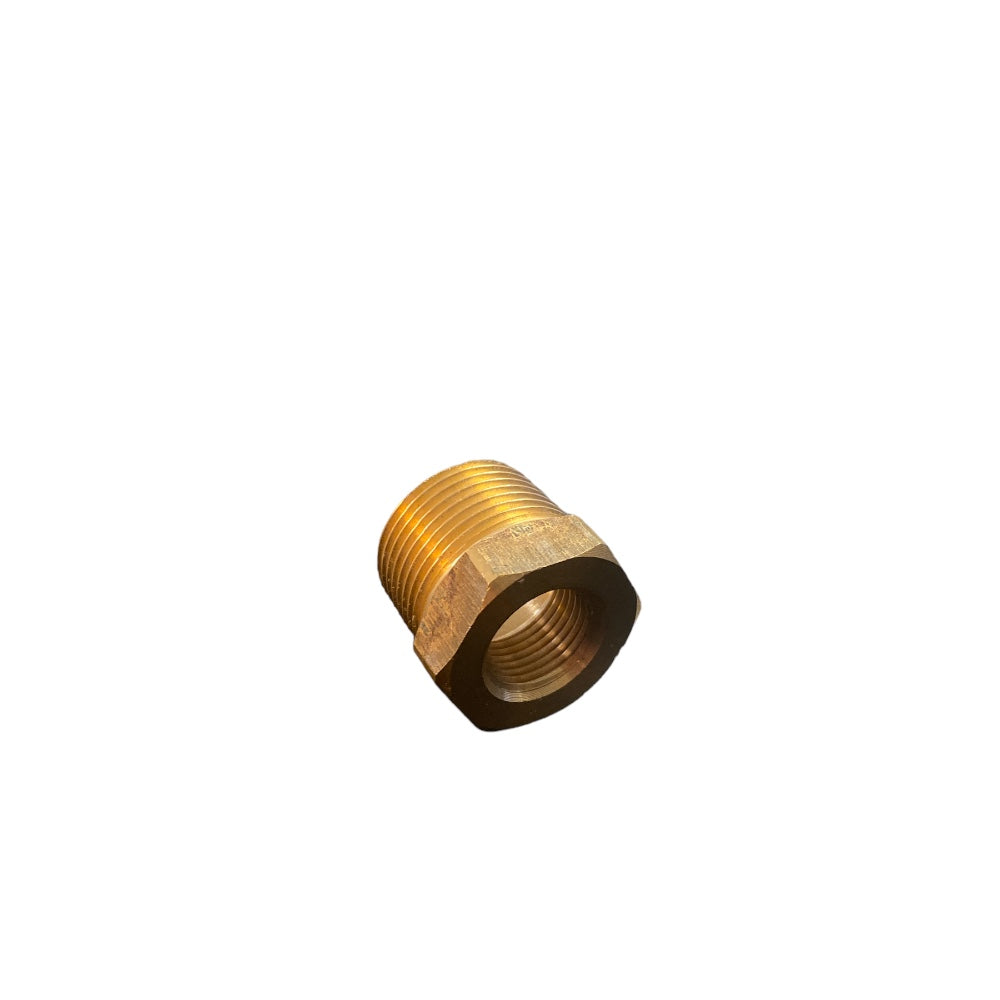 Messinganschluss rot 3/4" x 3/8"