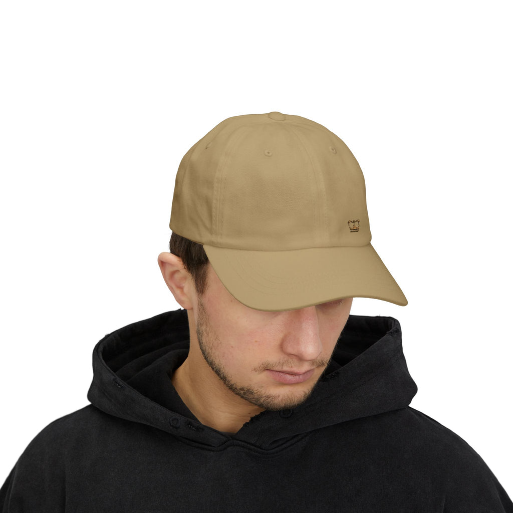 Princess-lippalakki khaki, brodeerattu khakinvärinen logo