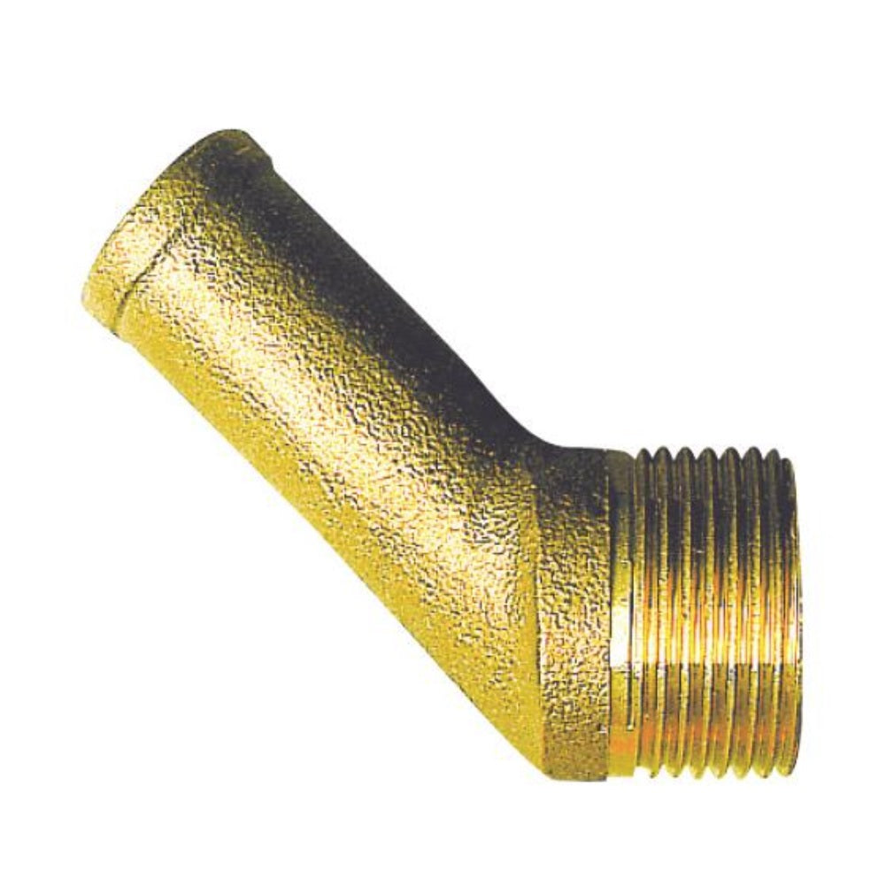 RACCORDO IN OTTONE 1" X TUBO 32MM, 45°