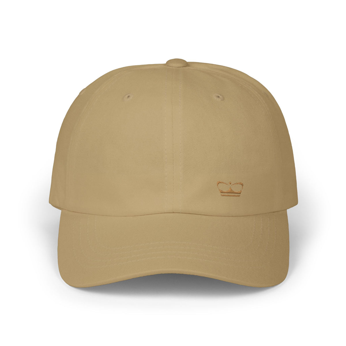 Princess-lippalakki khaki, brodeerattu khakinvärinen logo