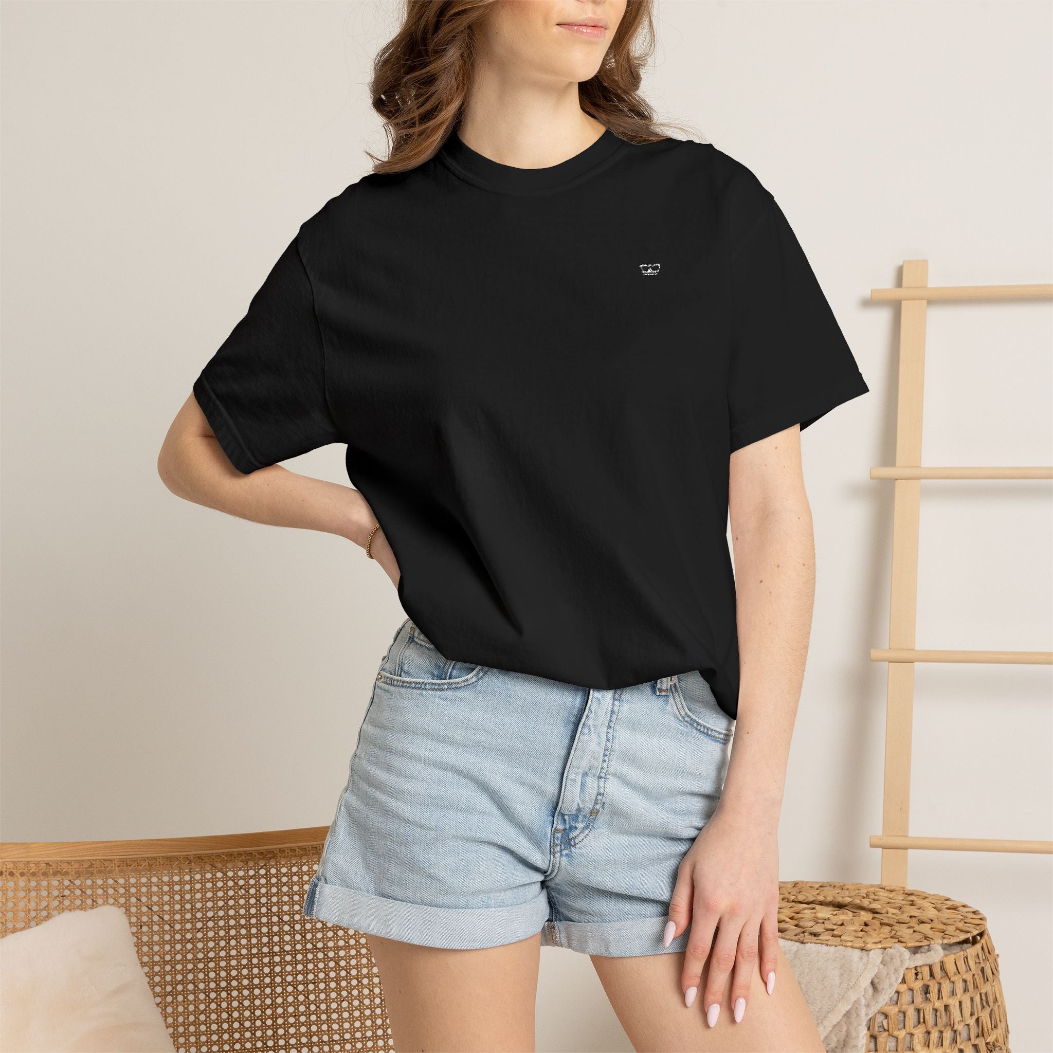 Princess T-shirt med hvidt broderet logo