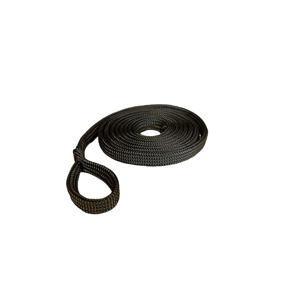 Fendertau svart 8mm 2m