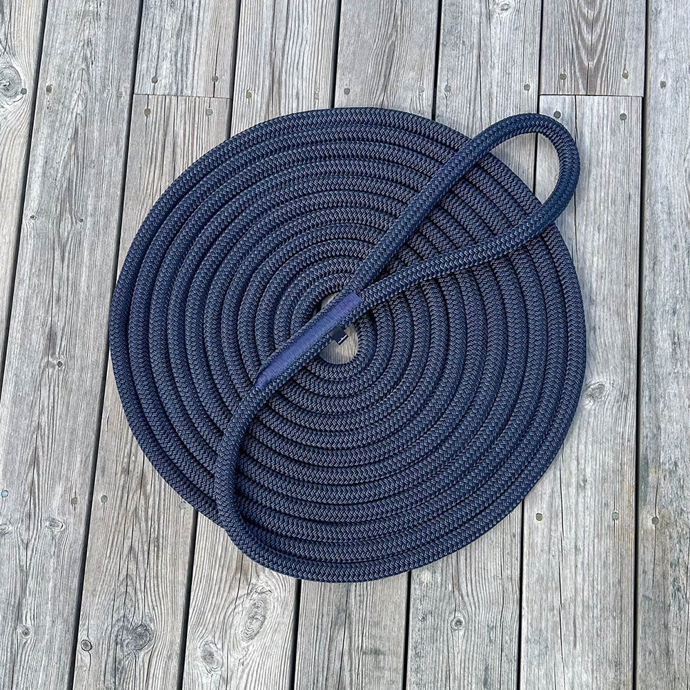 PRINCESS FLETTET FORTØYNINGSLINE 19MM x 15m Marineblå
