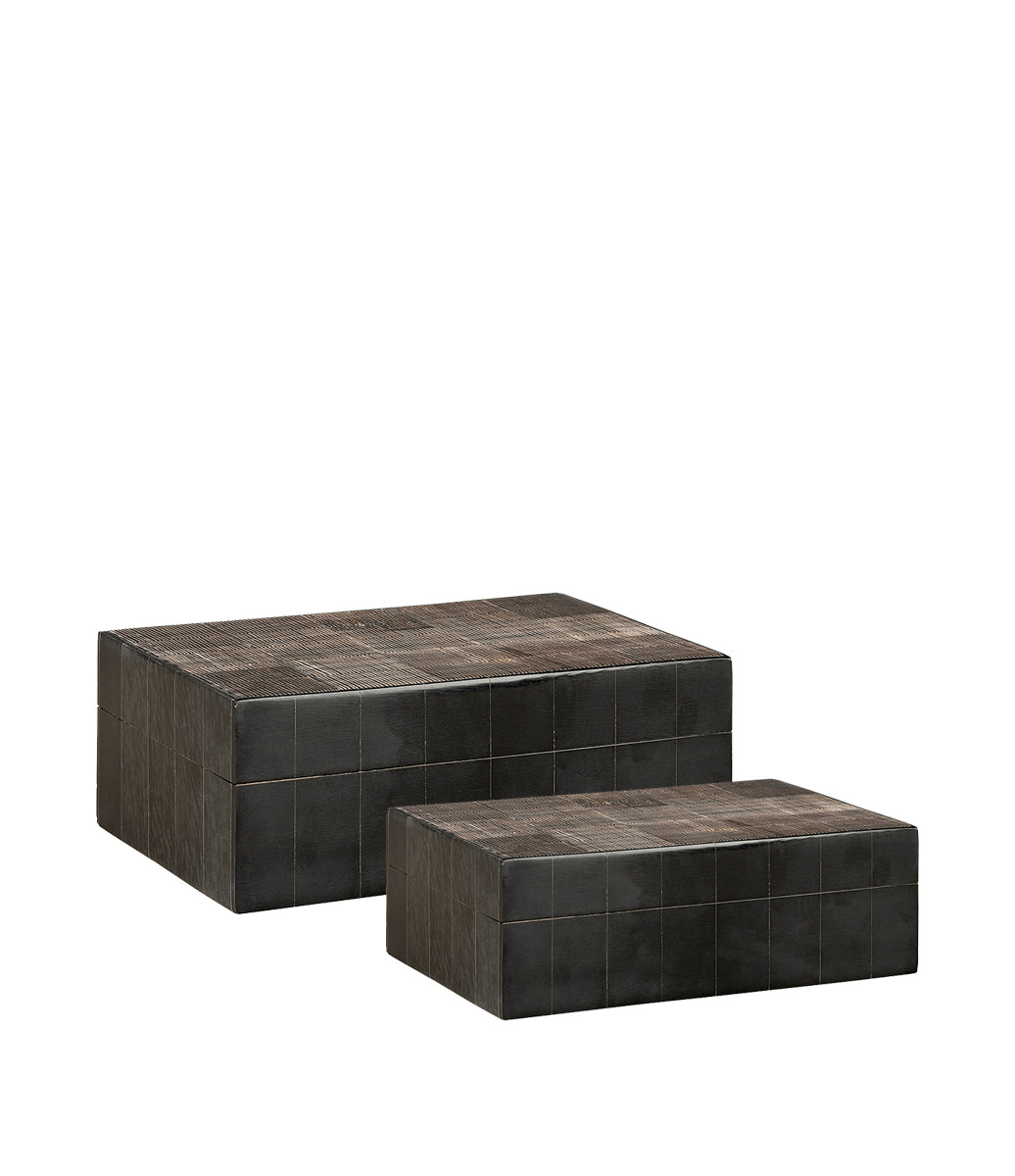 AVORIO Boks 2-pakning. Brun/svart