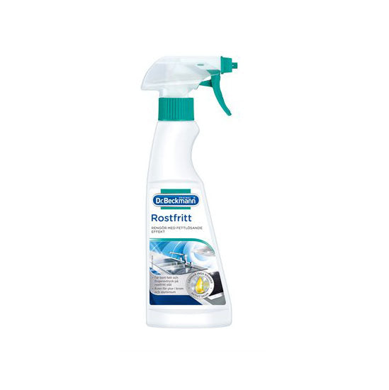 DR. BECKMANN RENGJØRINGSMIDDEL FOR RUSTFRITT STÅL 250ML