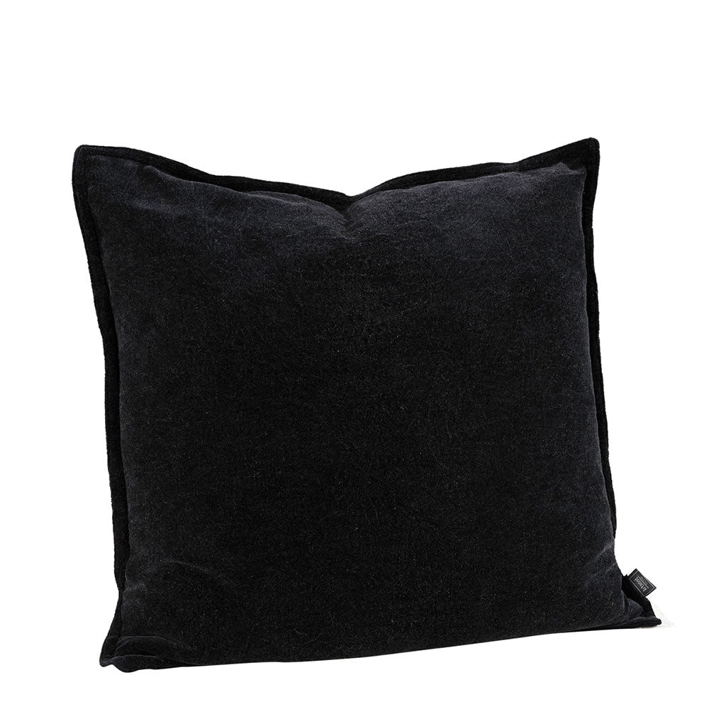KELLY PLAIN SORT Pudebetræk 50x50