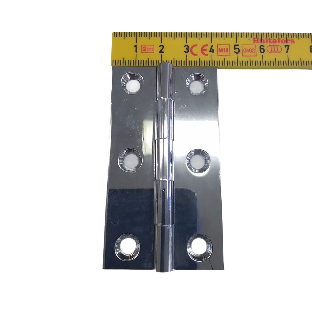 ХРОМИРОВАННАЯ ЛАТУННАЯ ПЕТЛЯ ДЛЯ ДВЕРЕЙ 3" X 1 5/8"