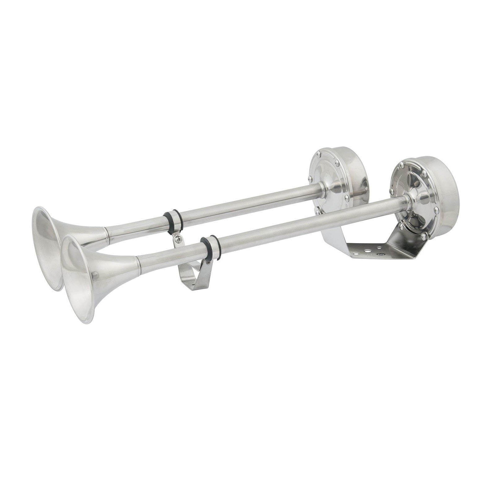 HORN TWIN TRUMPET 12V RUSTFRIT STÅL