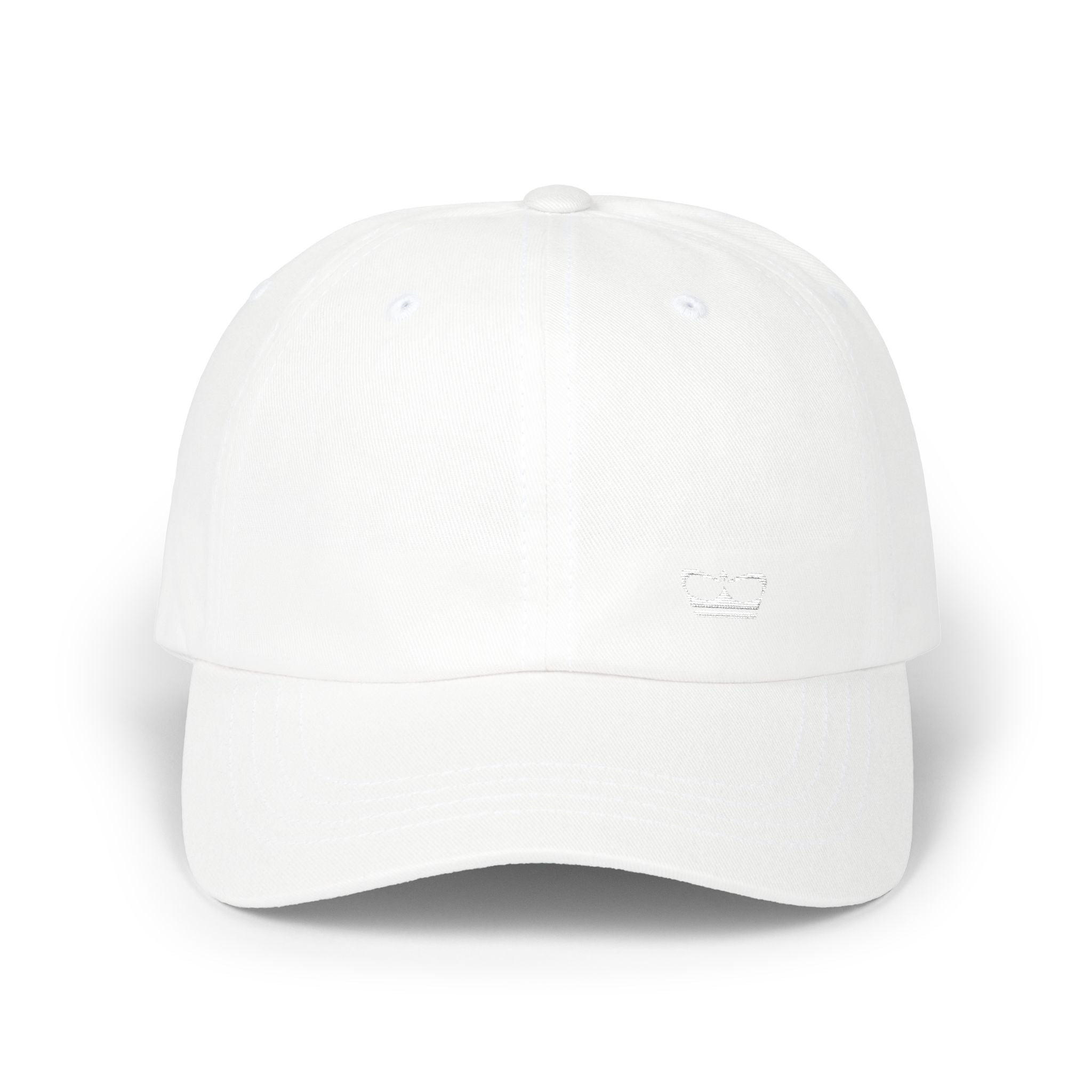 Gorra Princess con logotipo bordado en blanco
