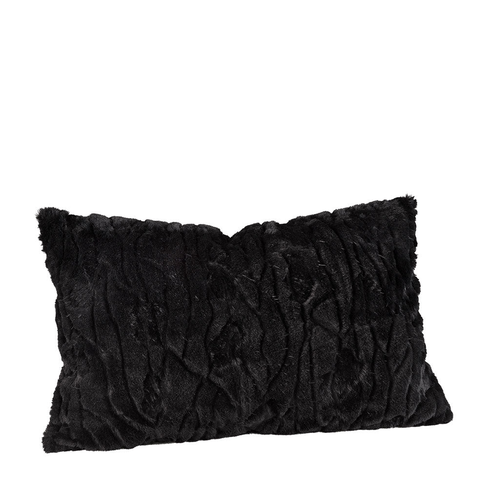 Funda de cojín CELINE Negro sólido 60x40
