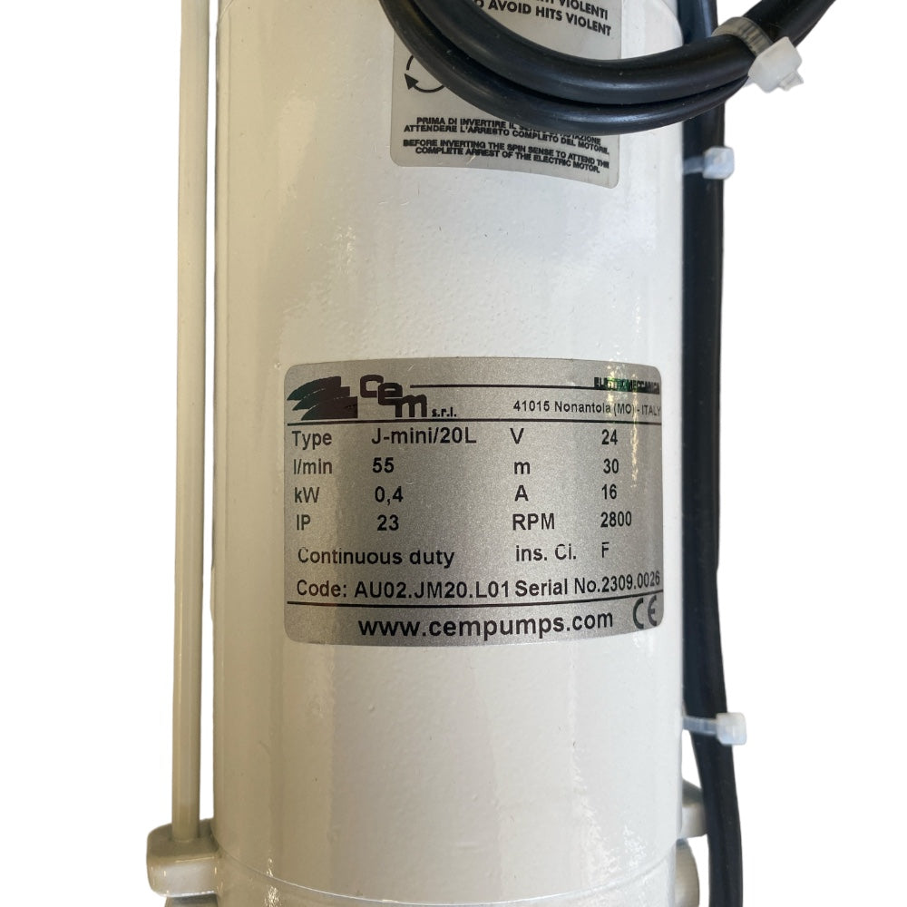 SYSTÈME DE PRESSION D'EAU CEM J-MINI 24/20L