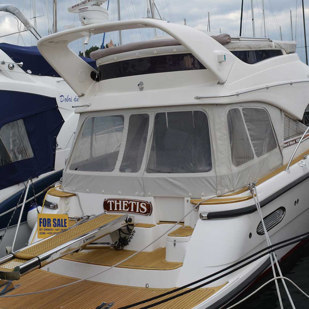 NordWest 420 cockpit-overtræk, lysegrå (051212)