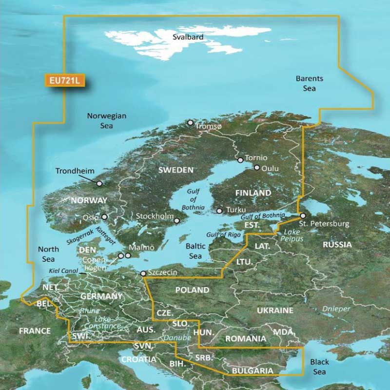 GARMIN BLUECHART G3 VEU721L NORD-EUROPA