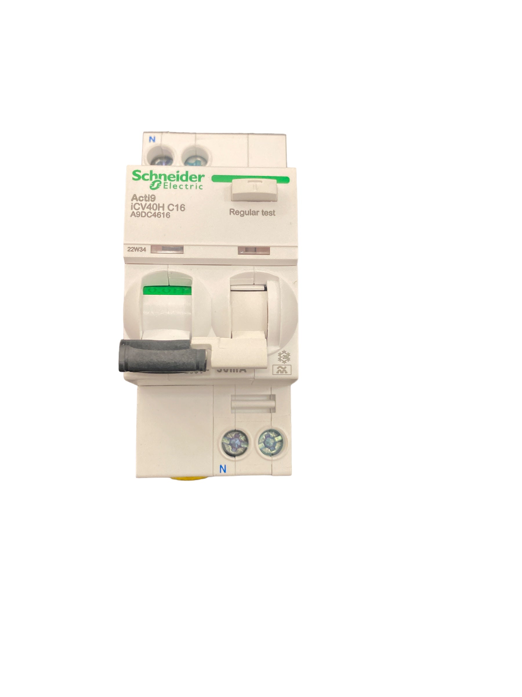 Interruttore automatico Schneider, 1P+N, Acti9 iCV40, 230 V, 16 A, 1 polo