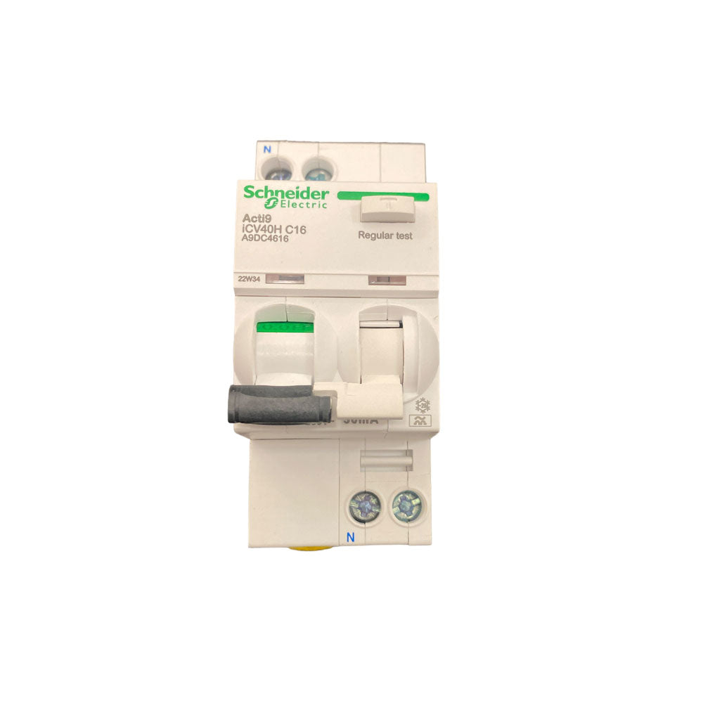 Schneider Sikring, 1P+N, Acti9 iCV40, 230 V, 16 A, 1 Pol