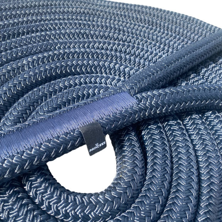 PRINCESS FLETTET FORTØYNINGSLINE 19MM x 15m Marineblå