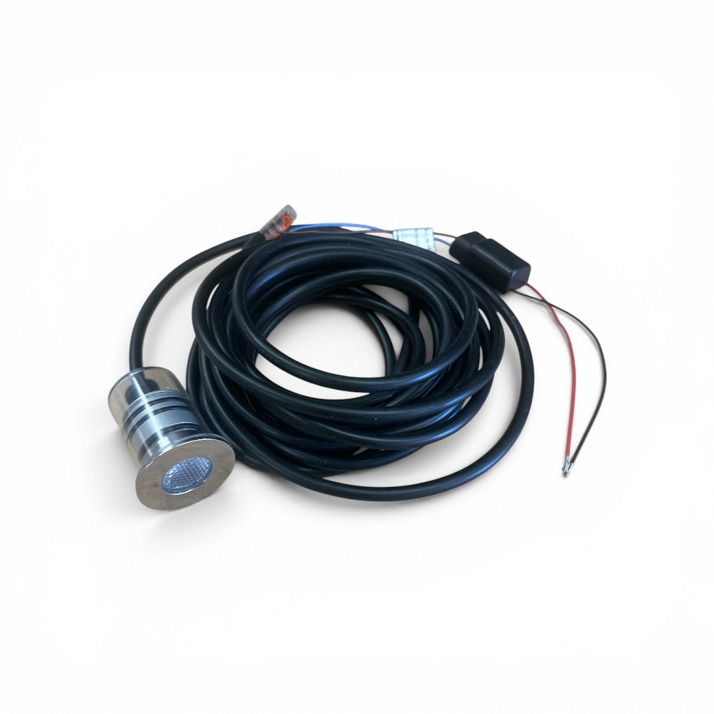 QUICK ELY LED DEKKLYS, 1,5W VARMHVIT VANNTETT IP67