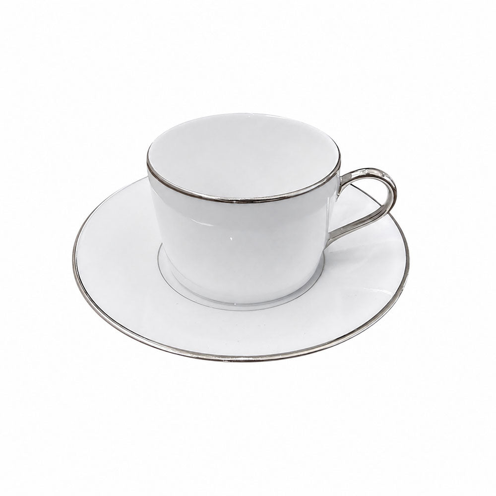Hvit Sous le Soleil Platinum kopp og skål