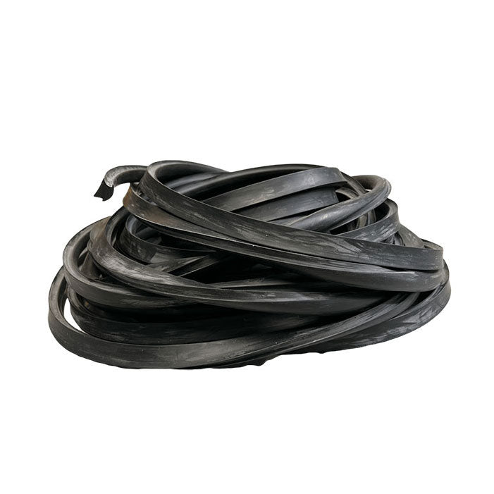 SVART GUMMIBIT FOR RUSTFRITT STÅL FENDRING (PER METER)