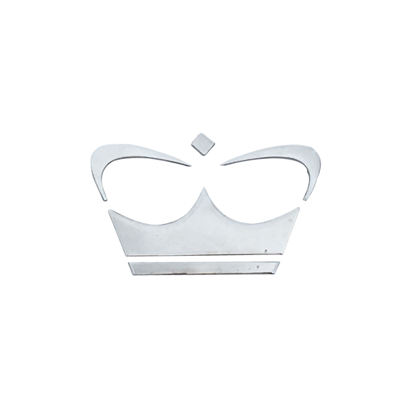 LOGO PRINCESS KRONE RUSTFRIT STÅL POLERET
