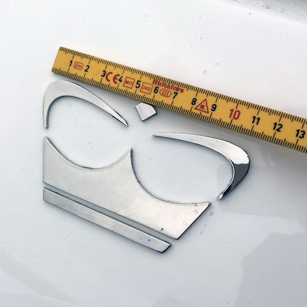 LOGO PRINCESS KRONE RUSTFRIT STÅL POLERET